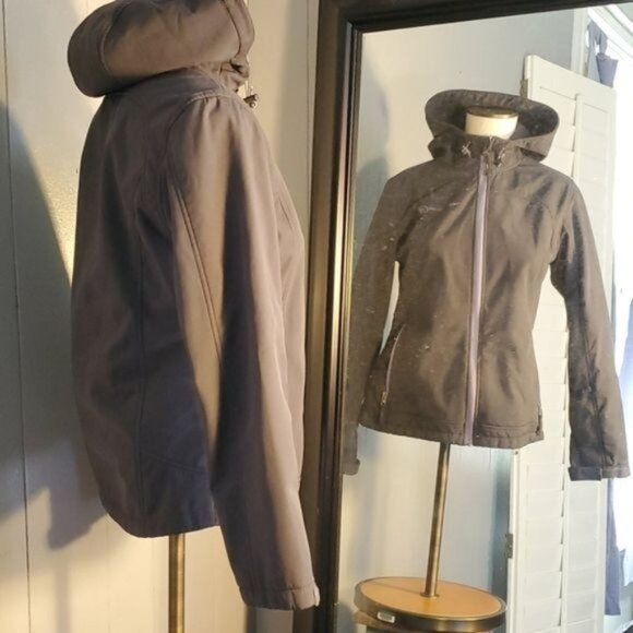 Free Country Jacket Coat Full Zip Up Hooded Hoodie Women's WOMAN'S Petite SMALL - Picture 4 of 12